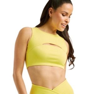 Year of Ours Cut out Bra Yellow Medium